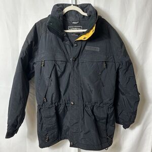 Obermeyer Men’s Size Medium Black Ski Snowboard Winter Rainier Jacket Hooded